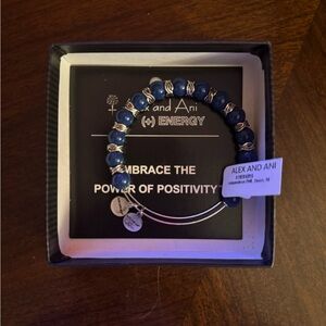 Alex and Ani Blue Beaded Bracelet